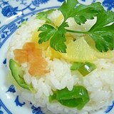 梅とたくあんの炒飯